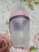 Biberones de silicona para bebé, Verde Botella/rosa, 5 oz y 8 oz, 2 paquetes, sin BPA