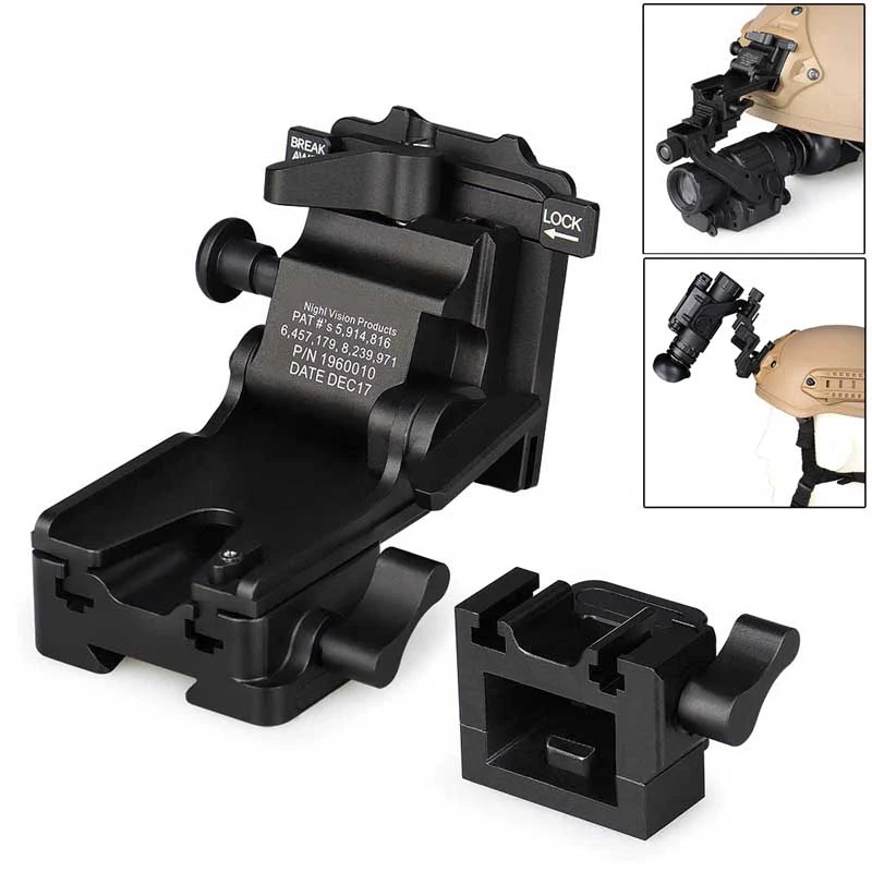 Military Night Vision Goggles Bridge Bracket Metal NVG Arms Mount for