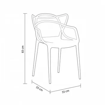 

Pack of 4 chairs Butterfly, lounge, Kitchen or terrace in various colors.