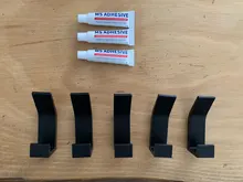 Double-Hook Kitchen-Accessories Bathroom Clothes Bedroom Black White For Livingroom 5PCS