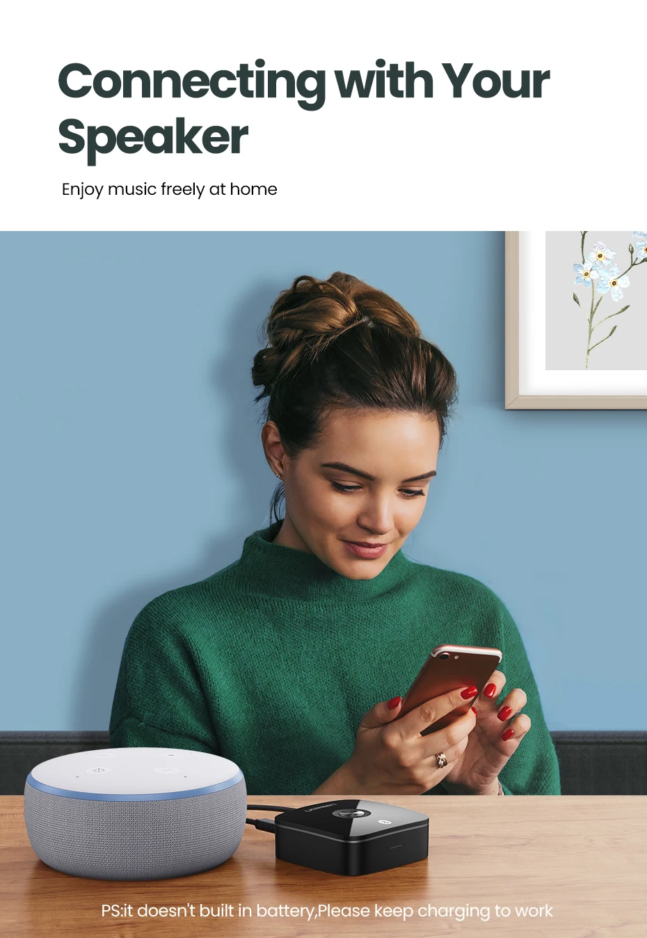Ugreen bluetooth rca receptor 5.0 aptx ll