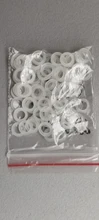 Flat Washer Gasket-Ring Spacer Insulation-Seals Nylon Plastic Black White M2.5 M4 M16