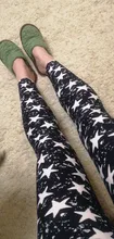 ARDLTME-Leggings informales con estampado de estrellas para mujer, pantalones de cintura alta, elásticos, ajustados, de talla grande, 2021