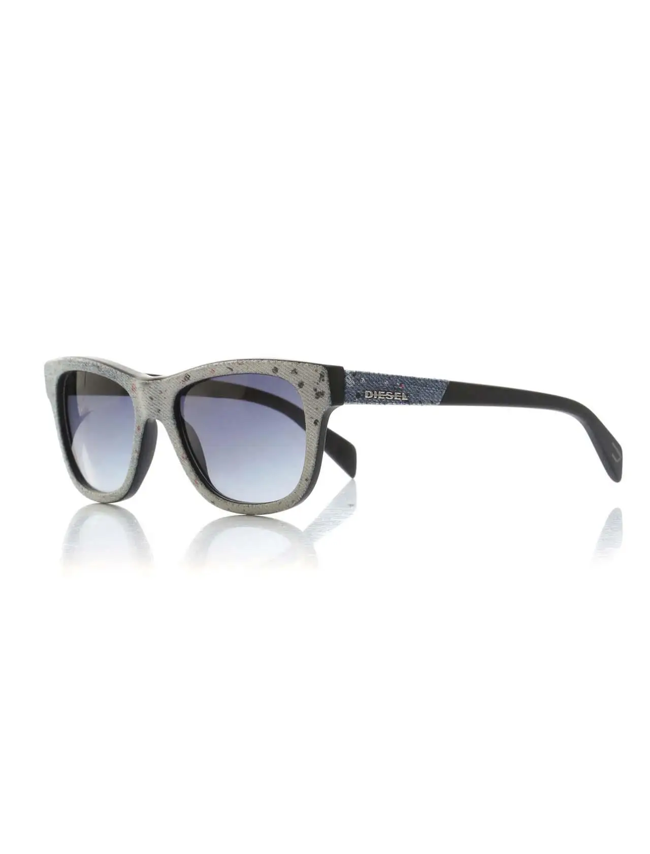

Unisex sunglasses dl 0111 05w bone color organic square square 52-18-140 diesel
