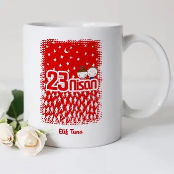 

Personalized 23 April Design White Mug Cup-11