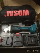 WOSAI-amoladora angular inalámbrica M14, herramienta eléctrica de corte sin escobillas, 20V, iones de litio