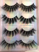 Pestañas postizas 3D de visón de imitación, novedad, 15-25mm, pares 2021, pestañas largas hechas a mano, gruesas, maquillaje, herramientas de extensión de belleza, 5/10