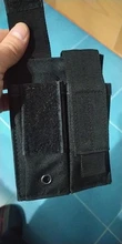 Bolsa Molle de nailon de 9mm, bolsa táctica doble de doble pistola para revistas, cierre la funda para caza militar Glock 1911 HK USP Mag