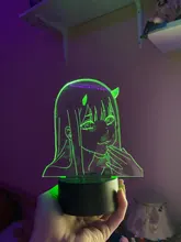 Two-Figure Nightlight Lamp Decor-Light Gift Manga Darling Zero Girls Bedroom Anime In-The-Franxx