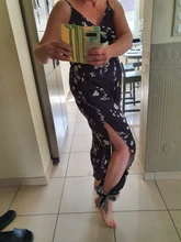 Mono informal con tirantes florales para mujer, sin mangas con cuello de pico pelele, ropa de calle a la moda, ropa de mujer 2019