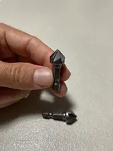 Broca de chaflán para taladro avellanado de 90 grados, vástago hexagonal de 1/4 , puntas de ángulo de trabajos de carpintería, cortador de corte cónico, elimina la fresa, 1 ud.