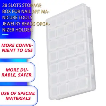 

Multiple Grids Plastic Empty Storage Box for Nail Art Manicure Tools Jewelry Bead Display Storage Case Organizer Holder