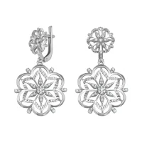 

Earrings made of silver with cubic zirconia