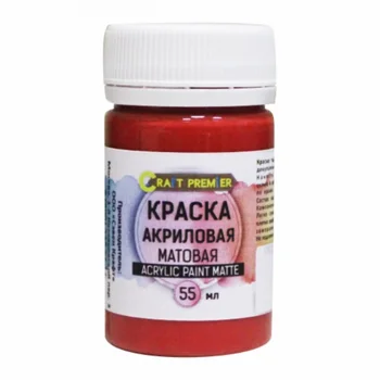 

Paint acrylic 55 ml. Matte craft Premier, color: red (dull)