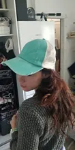 Gorra de béisbol de cola de caballo 2020, gorra de algodón desgastada para mujer, gorra informal de verano con visera, sombreros de papá de alta calidad