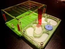 Ant-UVA M plano humedad con área de alimentación, nido de hormiga acrílico, hormiga insecto villa mascota manía avanzada para casa para hormigas