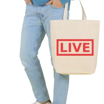 

Angemiel Bag Large Live Written Shopping Beach Tote Bag