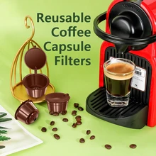 Fit For Dolce Gusto Coffee Filter Cup Reusable Coffee Capsule Dolcegusto Filters For Nespresso Refilling Filter Coffeeware