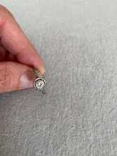 Anillos de plata de ley 925 auténtica para mujer, corona princesa Tiara, corazón de amor brillante, CZ, joyería de compromiso de aniversario