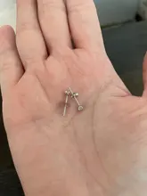 Pendientes de plata de ley 925 con Circonia cúbica para mujer, pequeños y redondos, aretes de oro, Piercing de compromiso para boda, regalo de joyería