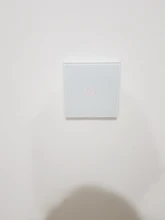 UBARO UE/Reino Unido estándar de cristal de pared de cristal templado Panel Interruptor táctil para luz Led Interruptor 2 interruptores Gang Domotica botón 220V