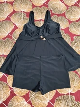 Sport Swimsuit Tankini Beach-Wear Two-Piece Plus-Size Women New Solid Female