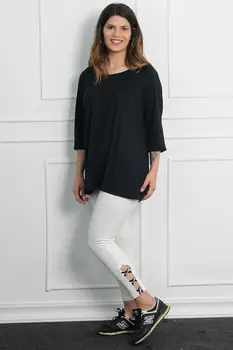 

Sans Textile Women Bone Trotting Detailed Leggings Pants 65 N15918