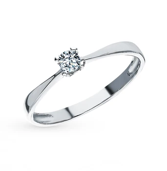 

Gold ring "diamonds of Yakutia" sunlight sample 585