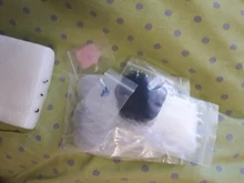 Muñeca de juguete hecha a mano con ojos grandes de gato, aguja de lana de fieltro, Kitting artesanal, paquete de equipos de lana sin terminar, novedad