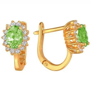 

Esthete earrings with red gold cubic zirconia