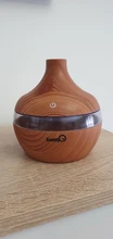 SaengQ-humidificador de aire eléctrico, difusor de aceites esenciales ultrasónico de grano de madera, minigenerador de niebla con USB, luz LED