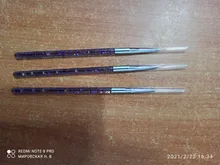 3 piezas de arte de uñas, bolígrafos, pinceles, pintura delineador, puntas 3D, conjunto de pinceles de gel acrílico UV para dibujar, herramienta de manicura para diseño de uñas francés