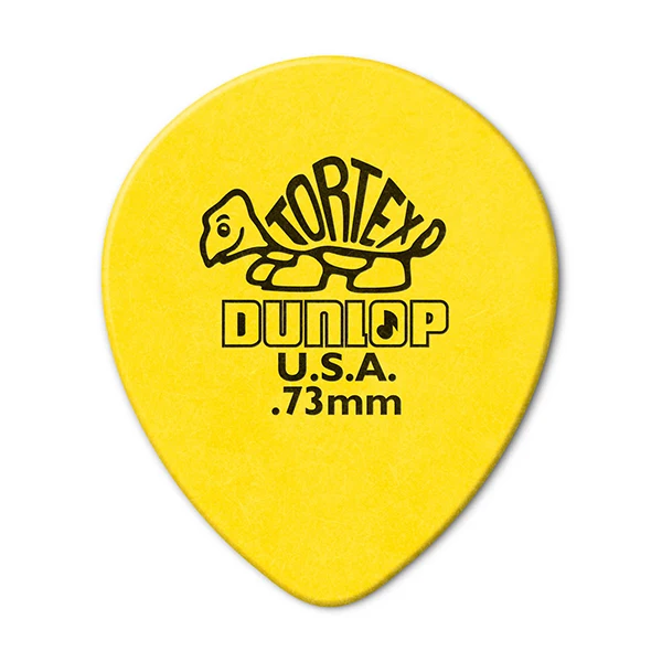 413R.73 Tortex Teardrop Медиаторы 72шт, капля, толщина 0,73мм, Dunlop