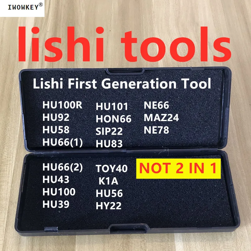 

Слесарный инструмент первого поколения Lishi, профессиональный инструмент для автомобиля HU66, HU92, HU101, HU100R, HY22, HU100, SIP22, NSN14, HY22