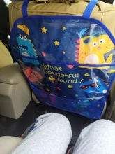 Protector de asiento trasero de coche de dibujos animados para bebé, organizador de coche, tableta, bolsa colgante, soporte de almacenamiento, accesorios para el cuidado del bebé