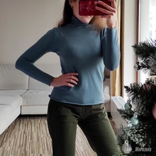 Jerséis de mujer de cuello alto 2020 Otoño e Invierno suéter de punto de jersey de manga larga Mujer suéteres Tops de Jersey para mujer