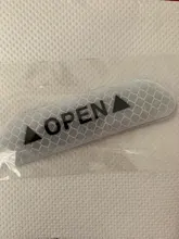 Pegatinas reflectantes de advertencia de colisión para puerta de coche, adhesivos reflectantes de larga distancia, adhesivos decorativos de papel, 4 Uds.