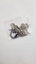 Cristal de vidrio Luna collar COLGANTE media luna bruja joyería de Luna simple collar joyería pagano mago regalo