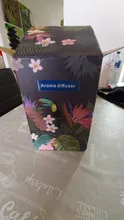Aroma Diffuser Glass-Vase Essential-Oil Cool-Mist-Humidifier Waterless Auto Light And