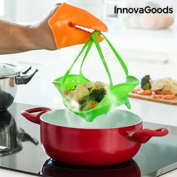 

InnovaGoods Silicone Steamer with Mitt