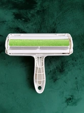 Rodillo removedor de pelo de mascotas de 2 vías, removedor de pelusas de perros y gatos de muebles, funciona con una mano