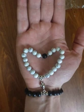 2021 de moda 2 unids/set cuentas de piedra Natural pulsera de Yoga para los amantes distancia imán par de pulseras de joyería de amistad