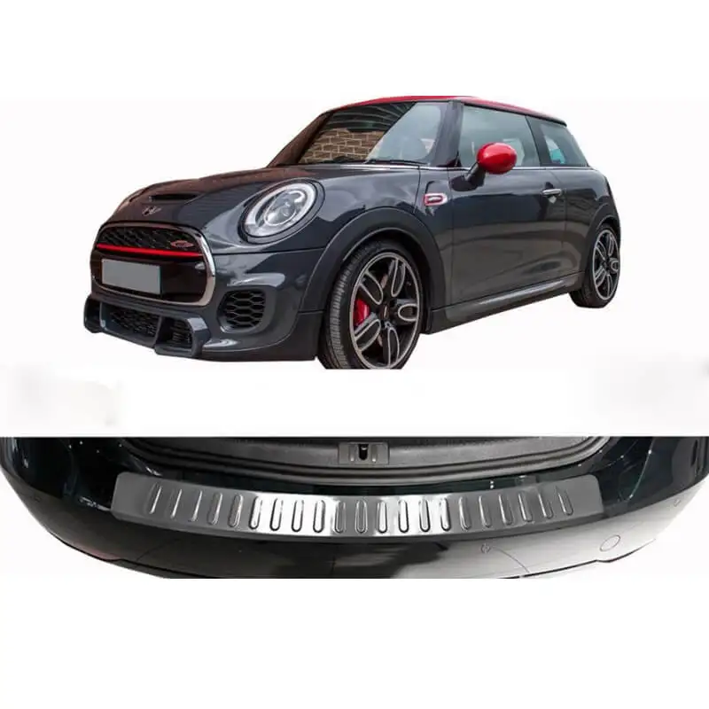 

Chrome Rear Bumper Protector Sill Scratch Guard Cover Stainless Steel fits Mini III F56-F55 2014-UP