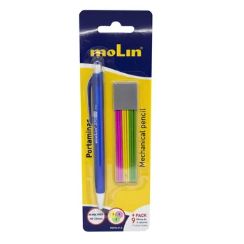 

MECHANICAL PENCIL MOLIN 2.0MM WITH CASE DE MINES COLORS