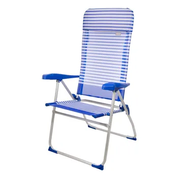 

Aluminum folding chair 7 positions with cushion 64x61x118 cm Aktive Beach