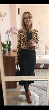 LVINMW leopardo Sexy impreso Bodycon Bodysuits 2019 Primavera de manga larga de las mujeres de cuello cuerpo delgado traje de pantalones