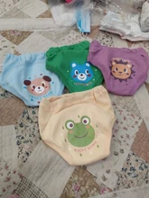 Bragas reutilizables para bebé, pantalones cortos de entrenamiento de 4 capas, lavables, 4 unids/lote