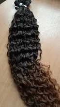 Anjo Plus RYLAI-extensiones de pelo rizado mechones, pelo sintético, 300g, para cabeza completa, 26-30 pulgadas, negro, marrón, degradado
