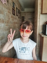 Nuevas gafas de sol polarizadas Retro para niños, gafas de sol redondas de amor para niños, gafas de sol deportivas para niños y niñas Uv400