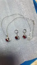 Las mujeres de lujo de Plata de Ley 925 de circón cúbico Collar Sets de pendientes de cartílago Piercing joyería de la boda de diseño de corazón